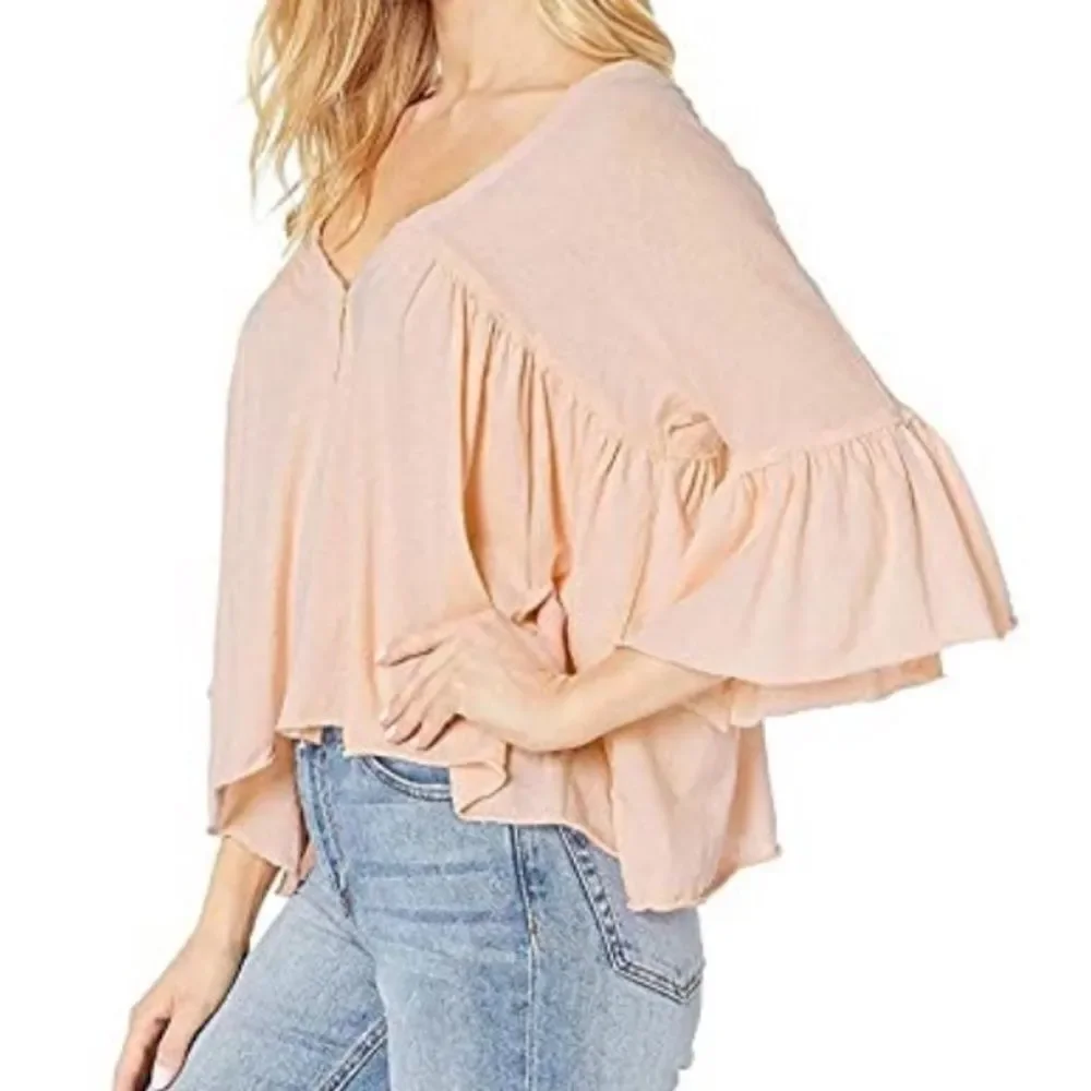 NWT Free People Sweet Little Cropped Blouse